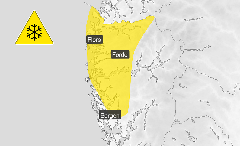 Snøvarsel Vestland, 6. mai